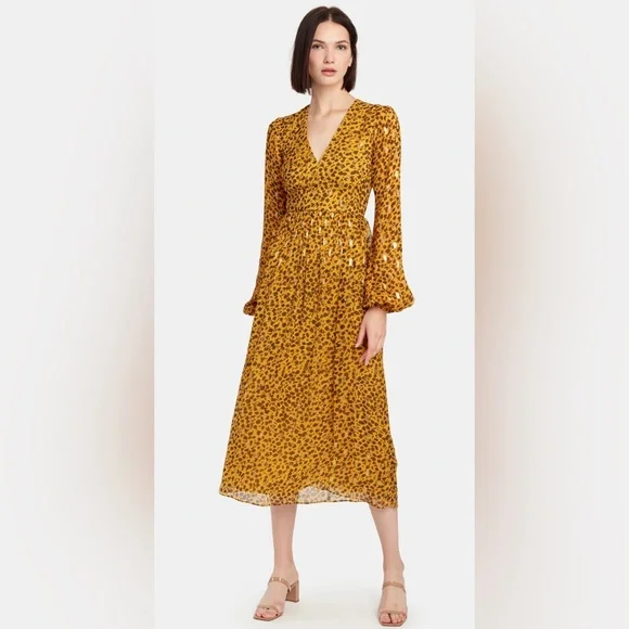 saloni gold dress Saloni London
